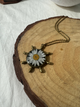 BLOOM WHEEL - Vintage Pressed Flower Pendant Necklace