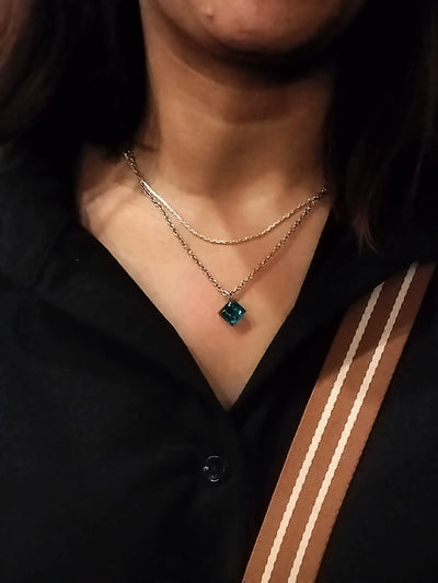 Customer wearing jewelry