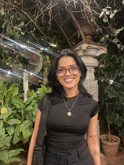 Customer wearing jewelry